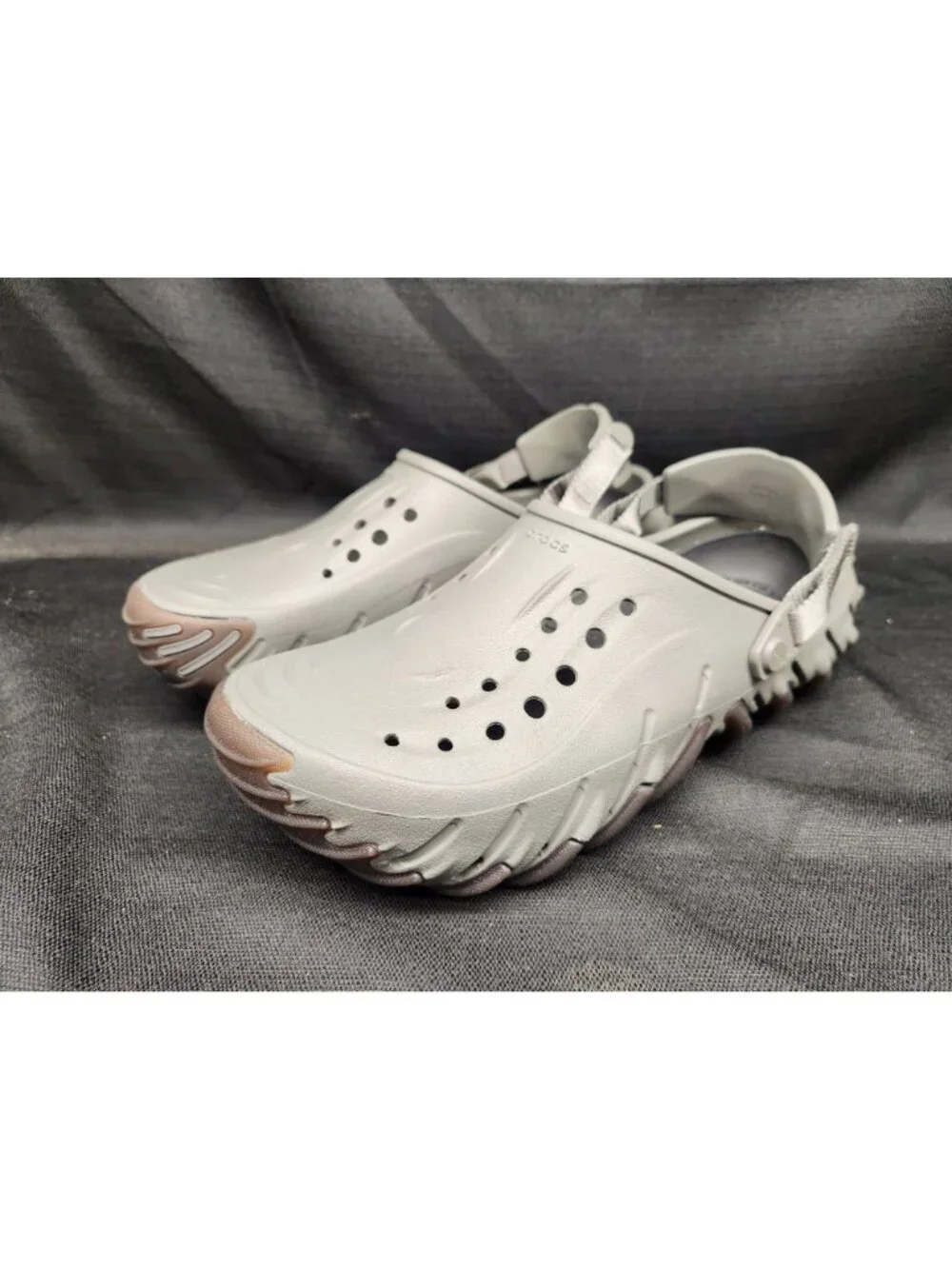 Crocs Men's Echo Gum RO Clog Slip-On 211675-1WS Grey Size 10 NEW WITH TAGS!